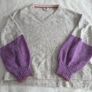 Charli Alpaca Wool Sweater Colorblock Size Large